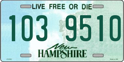 NH license plate 1039510