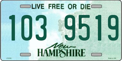 NH license plate 1039519