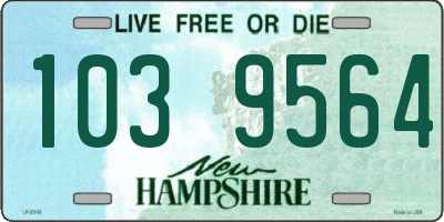 NH license plate 1039564