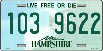 NH license plate 1039622