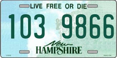 NH license plate 1039866