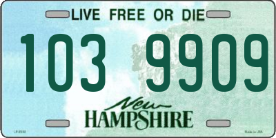 NH license plate 1039909