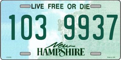 NH license plate 1039937
