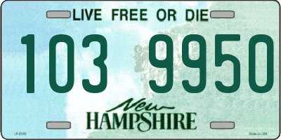 NH license plate 1039950