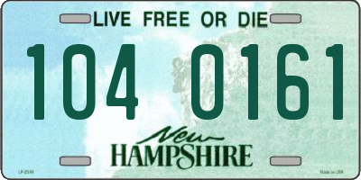 NH license plate 1040161