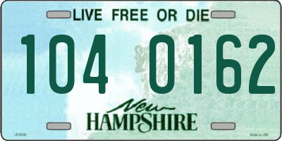 NH license plate 1040162