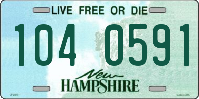 NH license plate 1040591