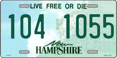 NH license plate 1041055