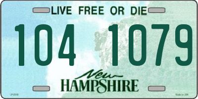 NH license plate 1041079