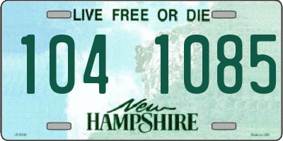 NH license plate 1041085