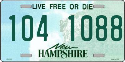 NH license plate 1041088