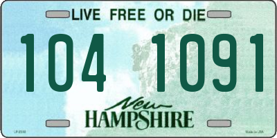 NH license plate 1041091