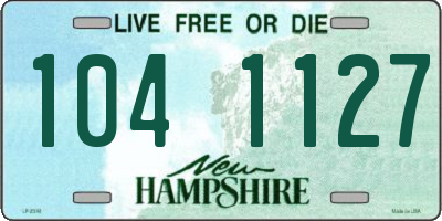 NH license plate 1041127