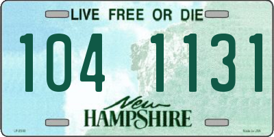 NH license plate 1041131