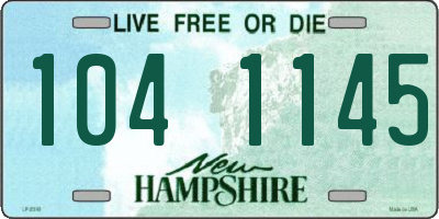 NH license plate 1041145
