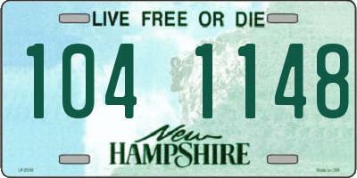 NH license plate 1041148