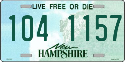 NH license plate 1041157