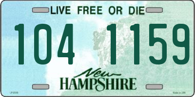 NH license plate 1041159