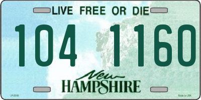 NH license plate 1041160