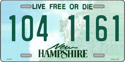 NH license plate 1041161