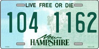 NH license plate 1041162
