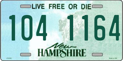 NH license plate 1041164