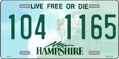 NH license plate 1041165