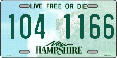 NH license plate 1041166