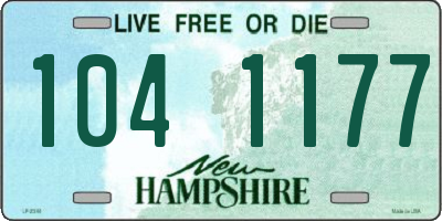 NH license plate 1041177