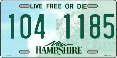 NH license plate 1041185