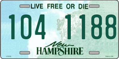 NH license plate 1041188
