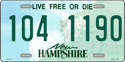 NH license plate 1041190