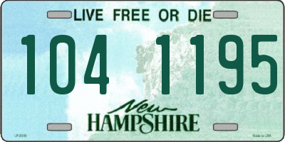 NH license plate 1041195