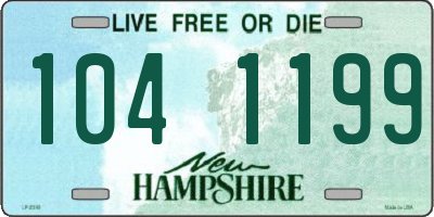 NH license plate 1041199