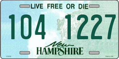 NH license plate 1041227