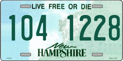 NH license plate 1041228