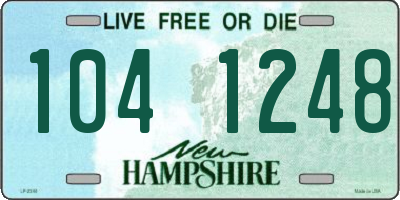 NH license plate 1041248