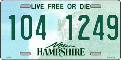 NH license plate 1041249