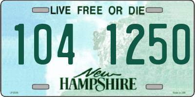 NH license plate 1041250
