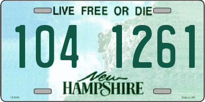NH license plate 1041261