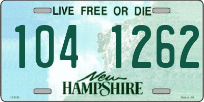 NH license plate 1041262
