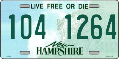 NH license plate 1041264