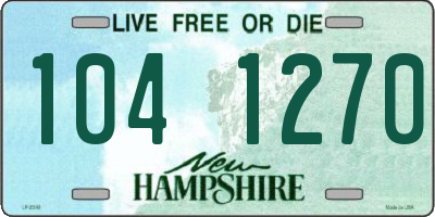 NH license plate 1041270