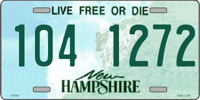 NH license plate 1041272