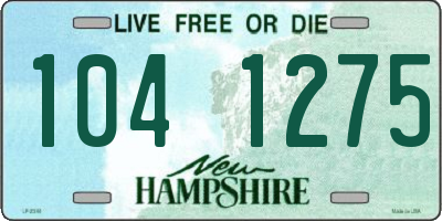 NH license plate 1041275