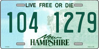 NH license plate 1041279