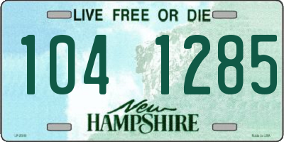 NH license plate 1041285