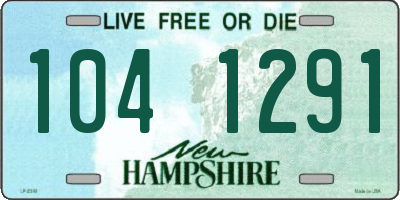 NH license plate 1041291