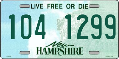 NH license plate 1041299