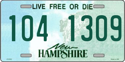 NH license plate 1041309